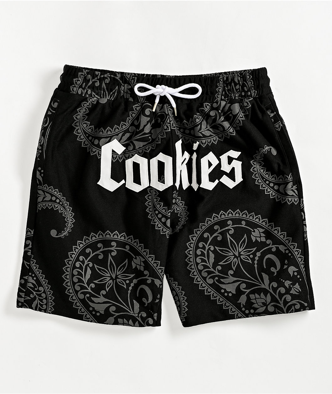 Cookies Amalfi Black Paisley Shorts