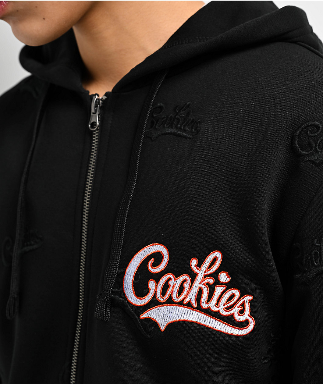 Cookies Bases Loaded Black Zip Hoodie