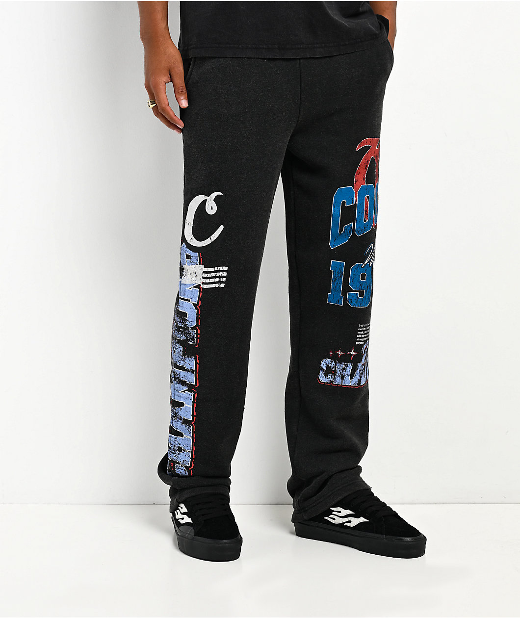 Cookies Champions Only Black Wash Sweatpants