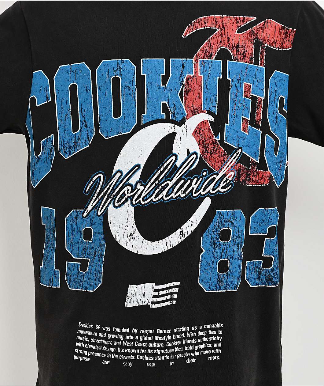 Cookies Champions Only Black Wash T-Shirt