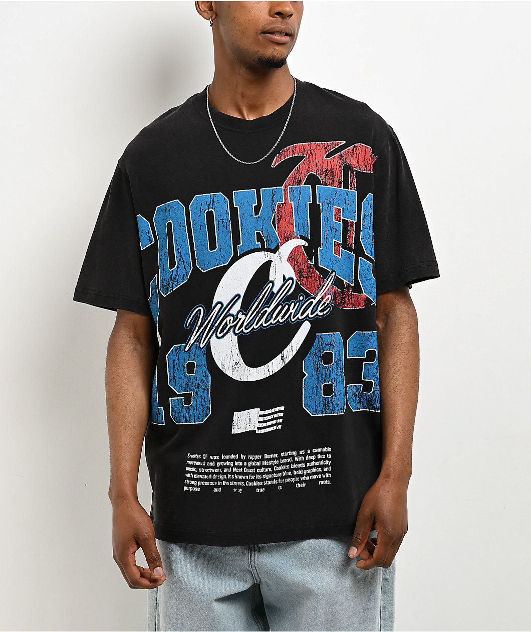 Cookies Champions Only Black Wash T-Shirt