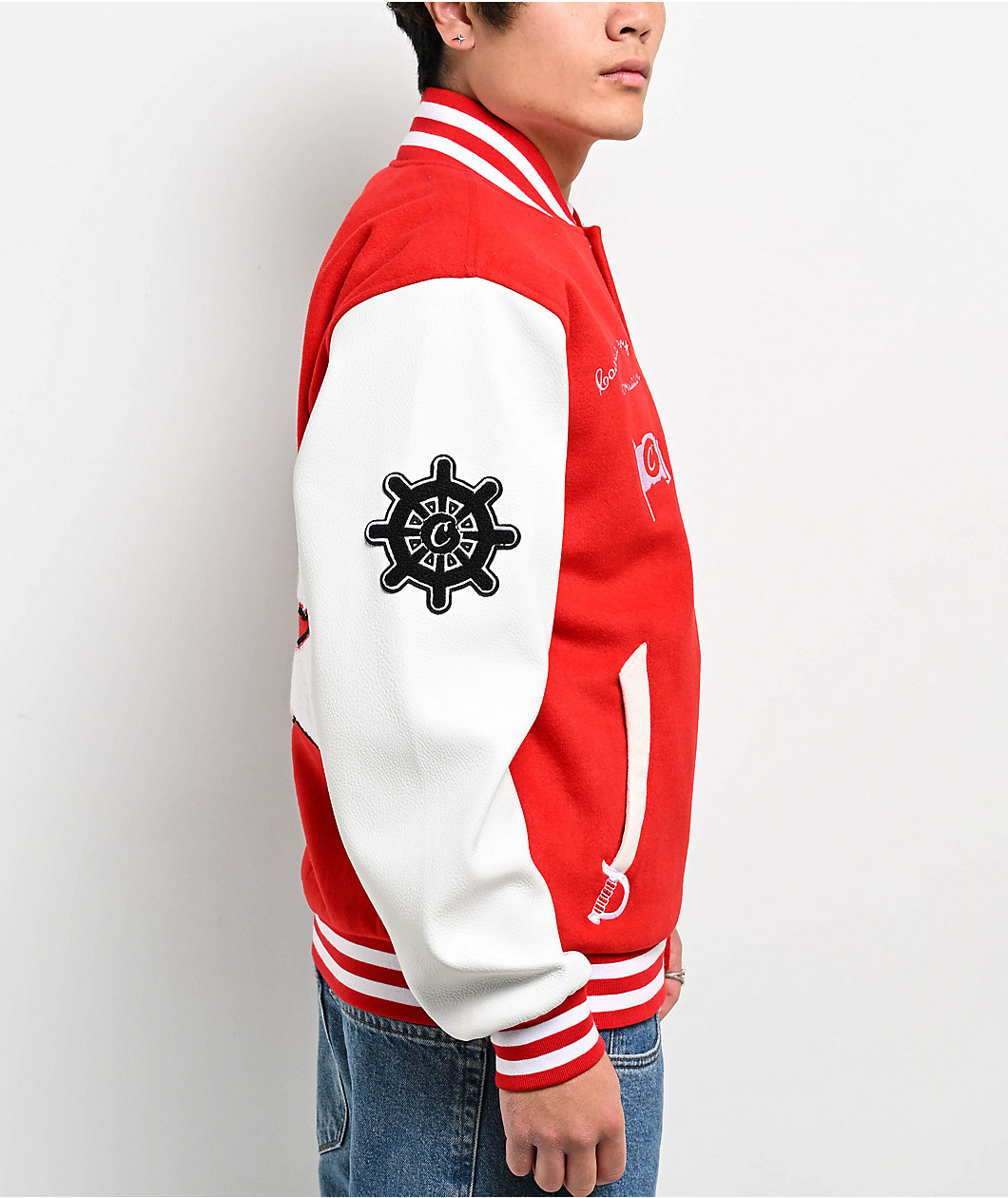 Cookies Crusaders Red Letterman Jacket