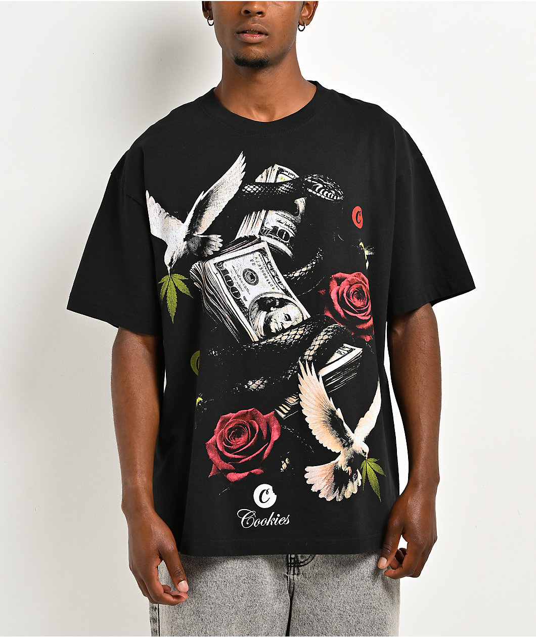 Cookies Doves Premium Black T-Shirt