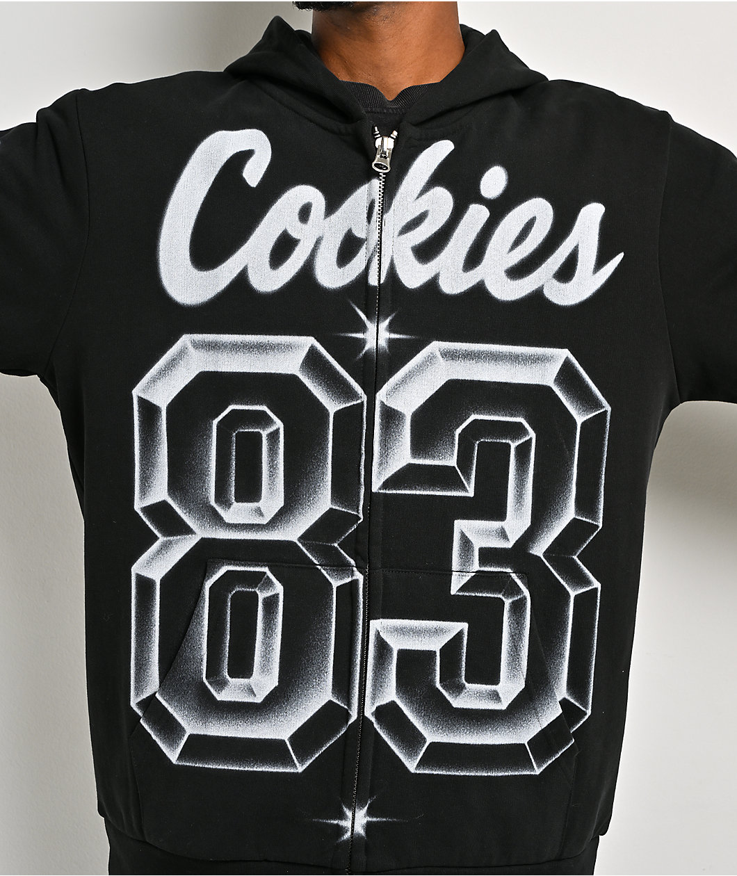 Cookies Draft Day Black Heavyweight Zip Hoodie