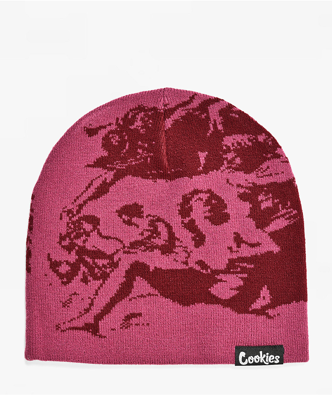 Cookies Fast Life Pink Skully Beanie