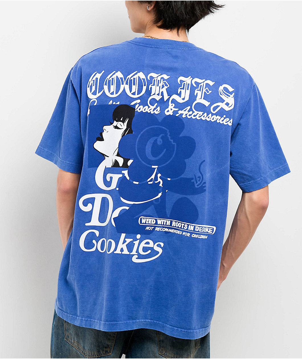 Cookies Florist Blue Wash T-Shirt
