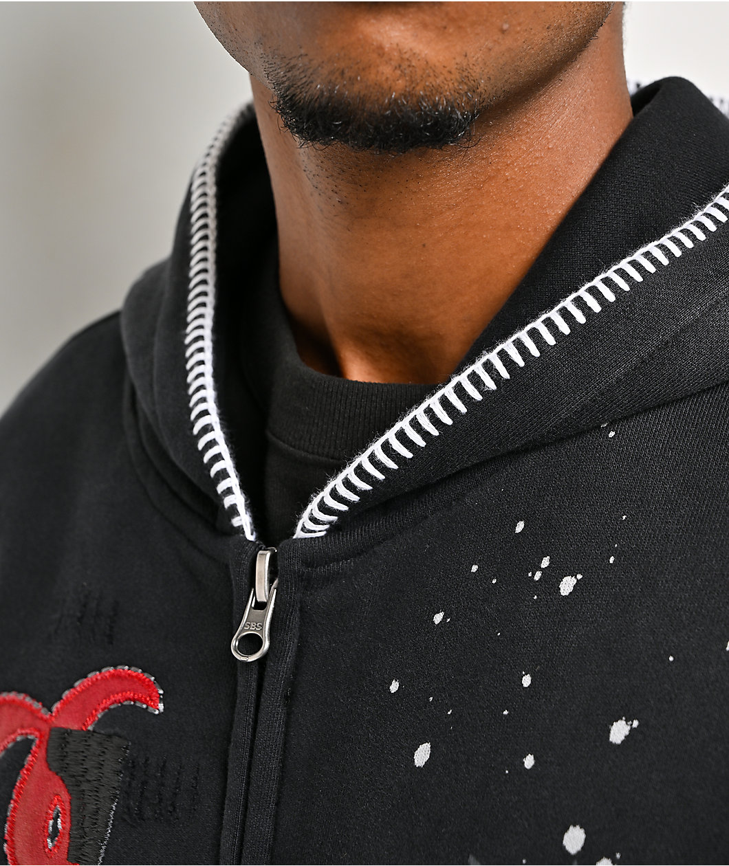 Cookies Gold Rush Splatter Black Heavyweight Zip Hoodie