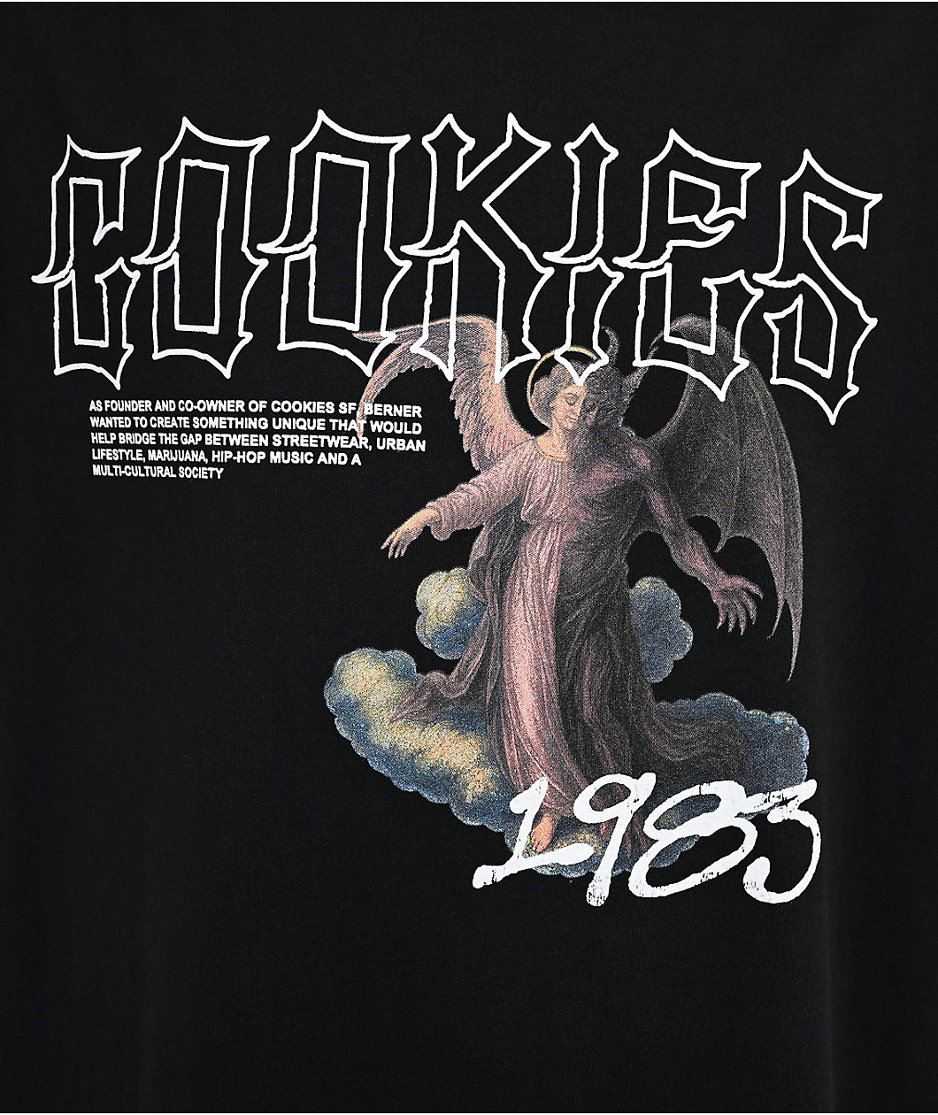 Cookies Heaven Or Hell Black Knit T-Shirt