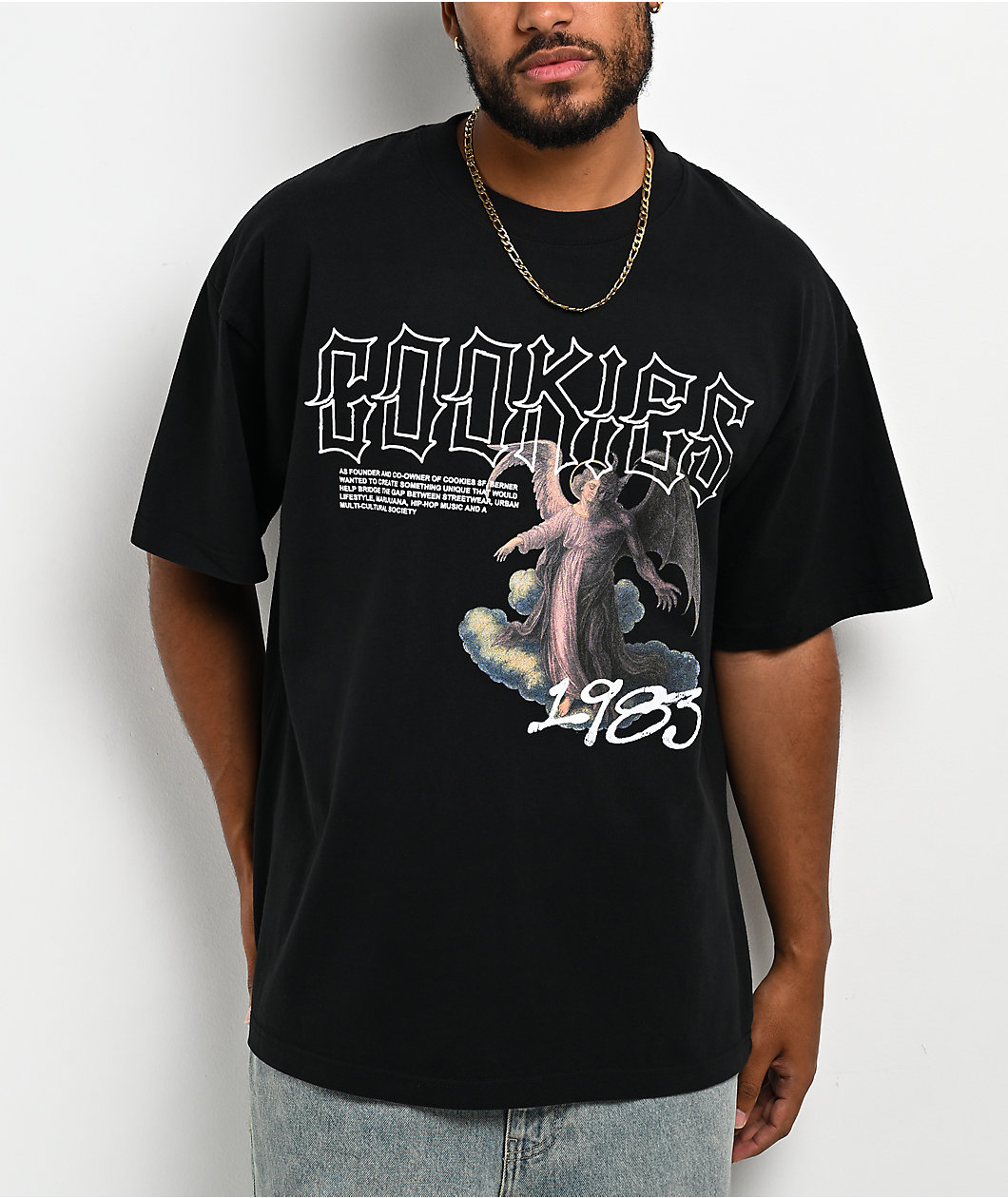 Cookies Heaven Or Hell Black Knit T-Shirt