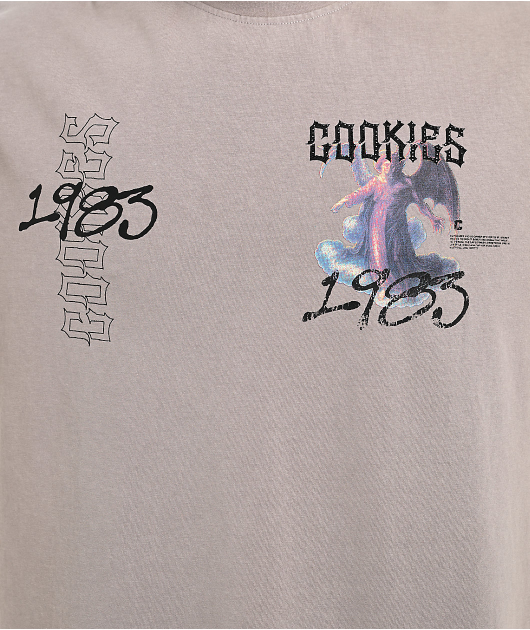 Cookies Heaven Or Hell Sinners Grey Knit T-Shirt