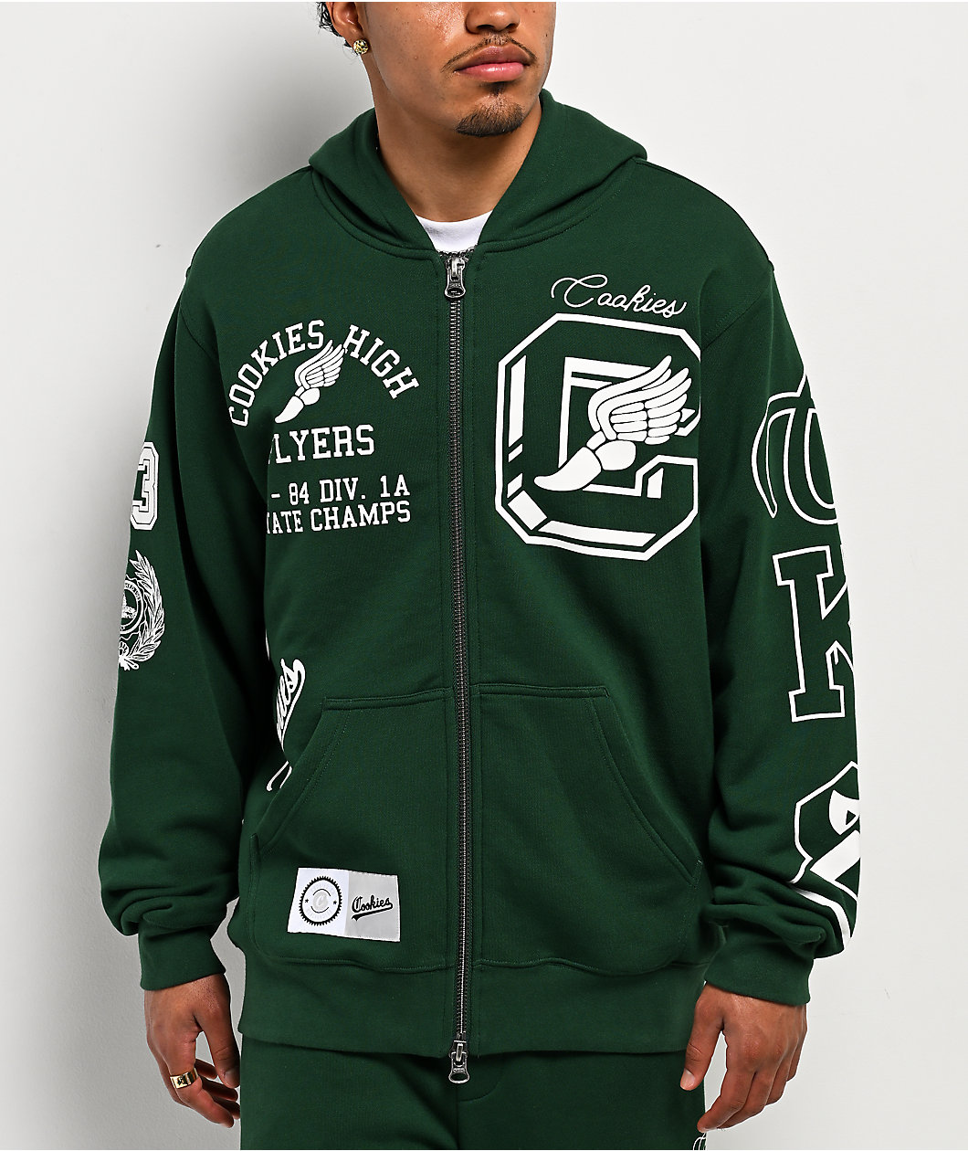 Cookies High Green Zip Hoodie