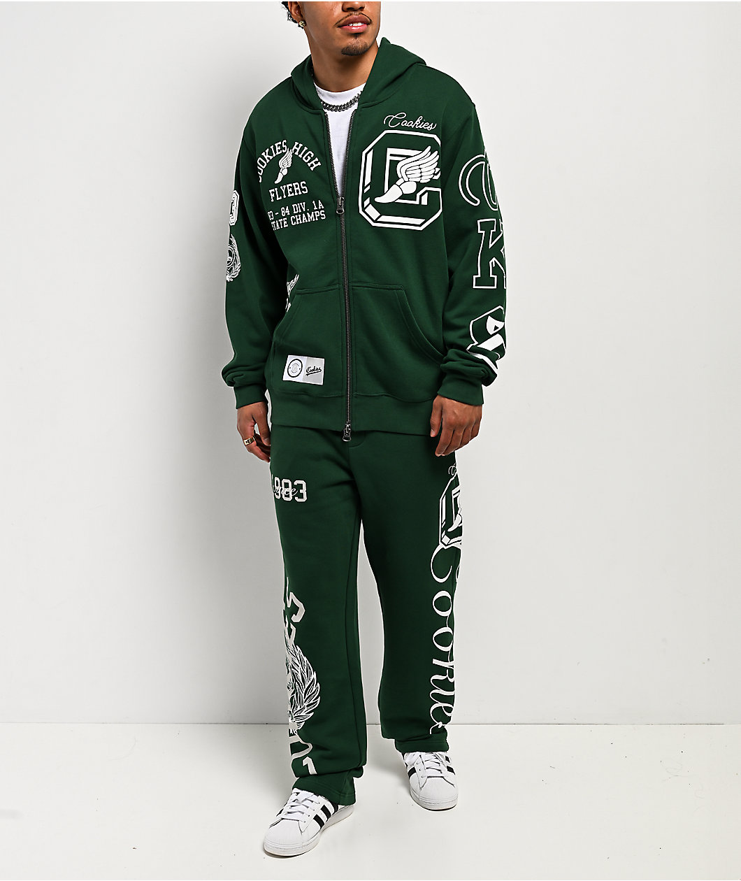 Cookies High Green Zip Hoodie