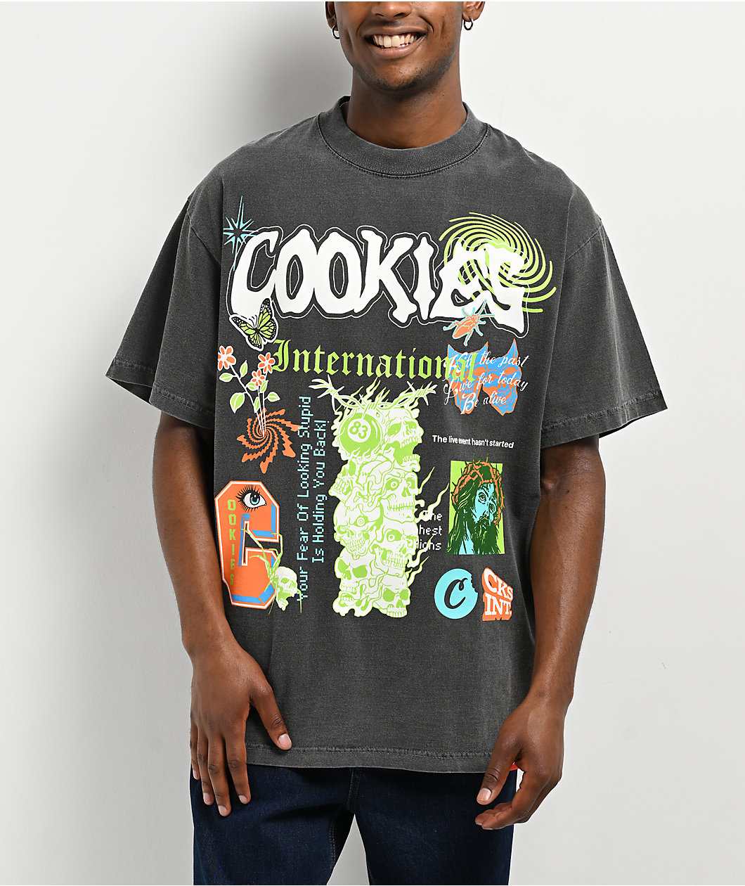 Cookies Highest Of Highs Black Wash T-Shirt