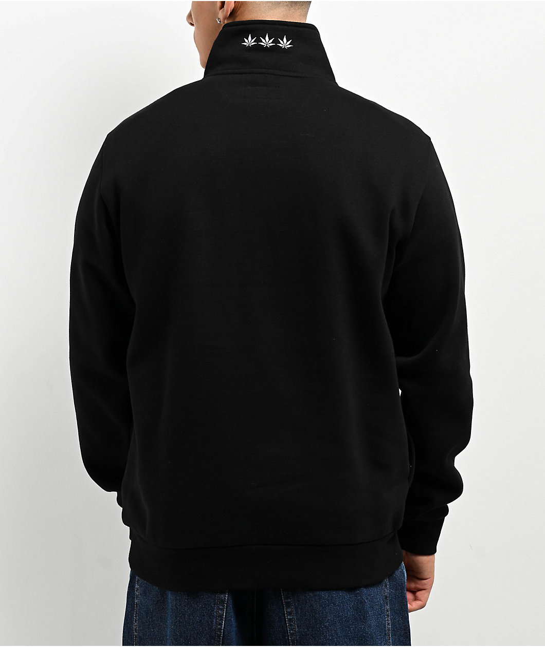 Cookies Hooliganism Black Quarter Zip Sweatshirt