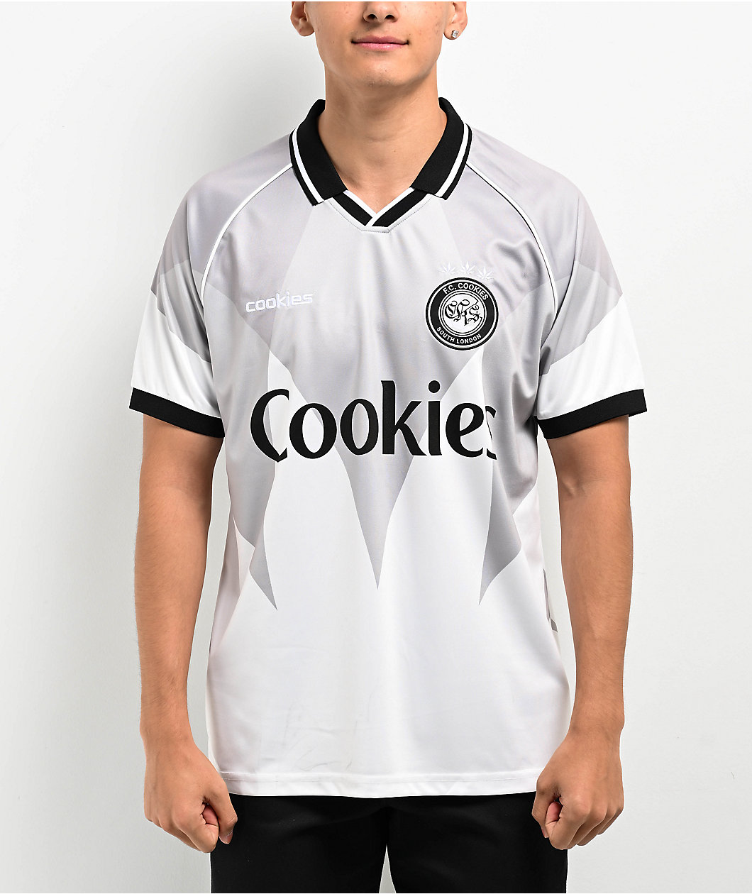 Cookies Hooliganism Grey Soccer Jersey