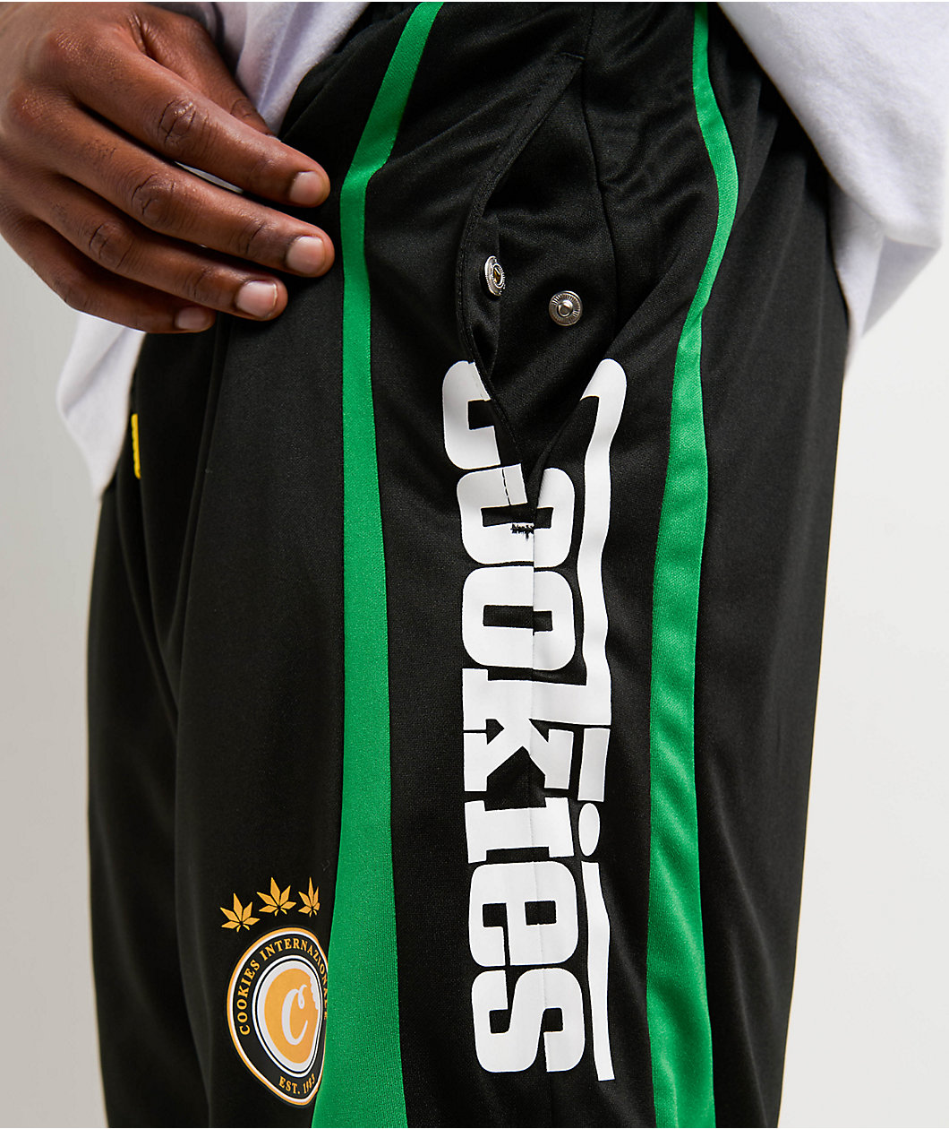 Cookies Lake Como Black & Green Mesh Shorts