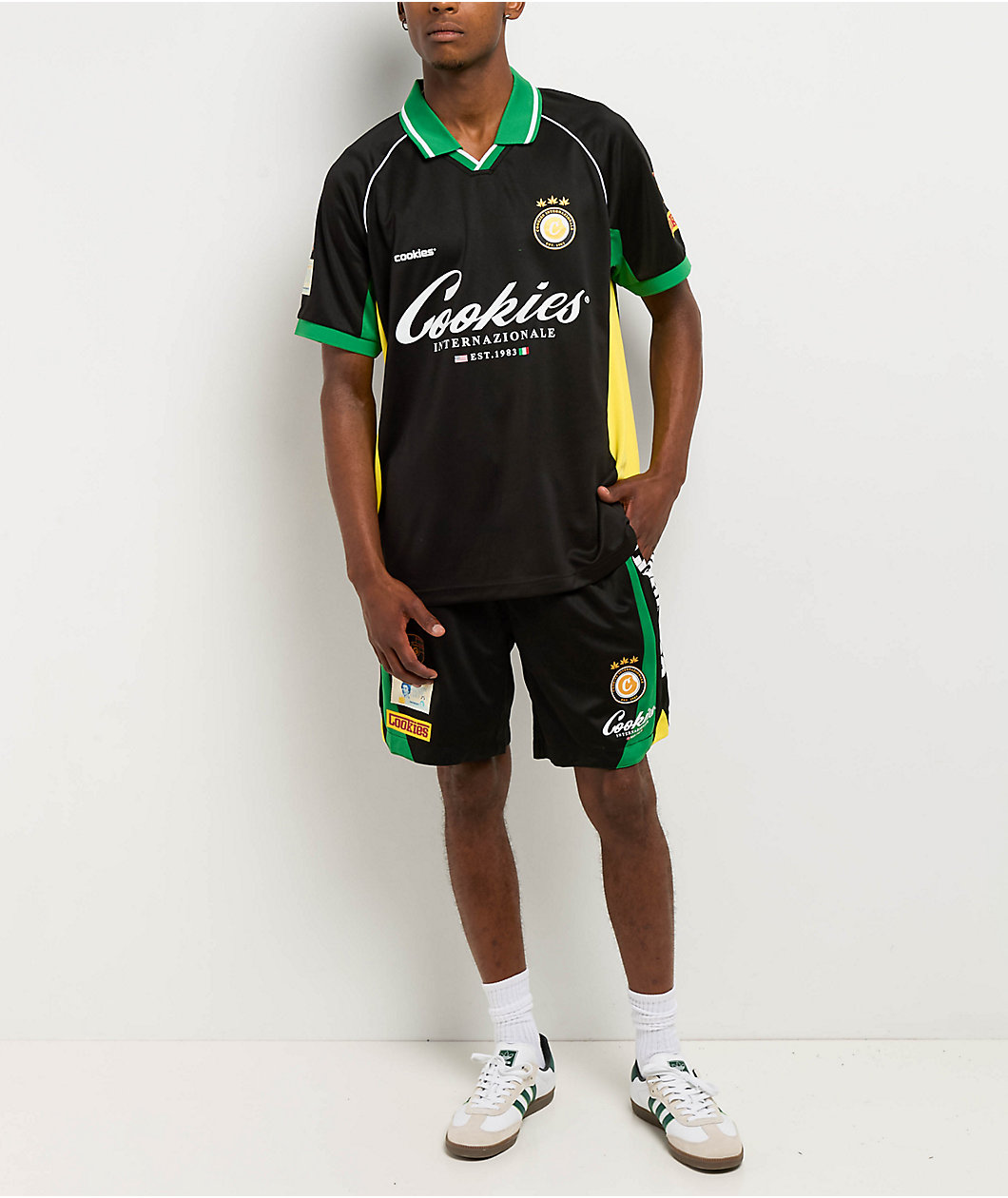 Cookies Lake Como Black Soccer Jersey