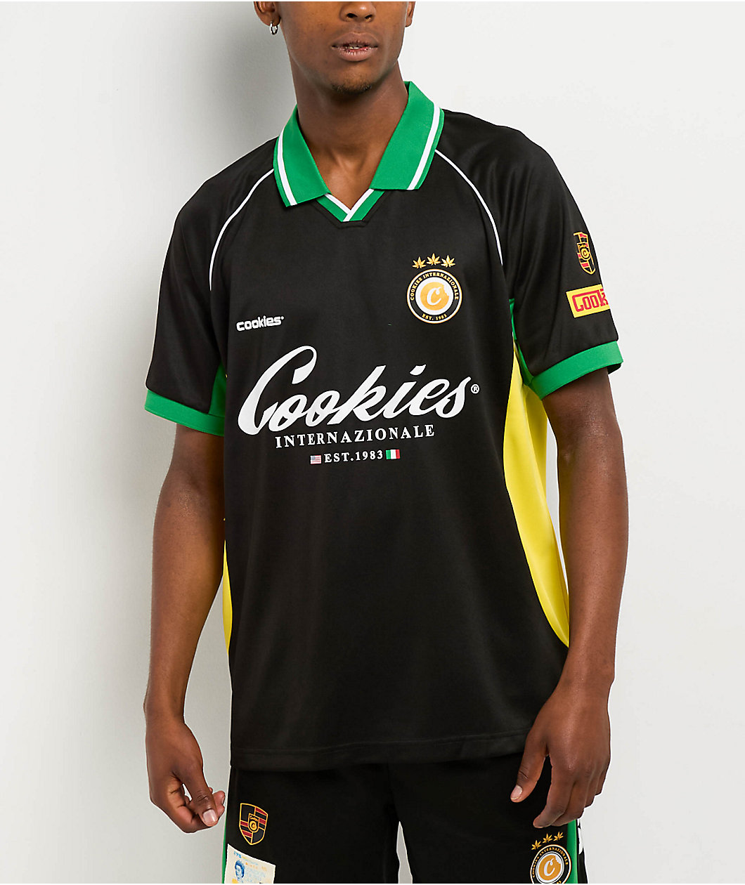 Cookies Lake Como Black Soccer Jersey