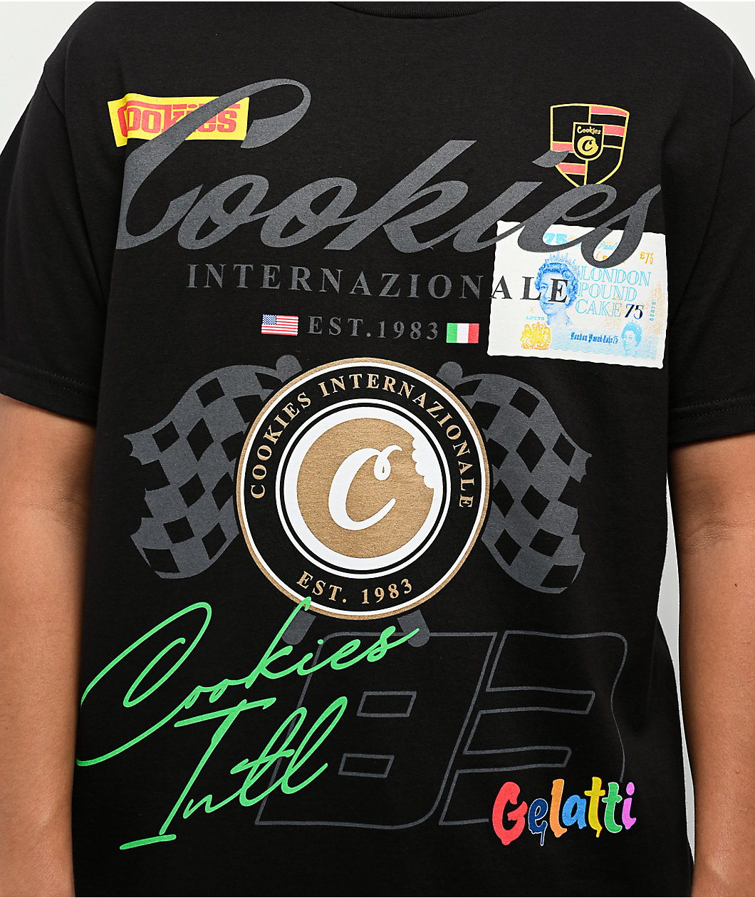 Cookies Lake Como Black T-Shirt