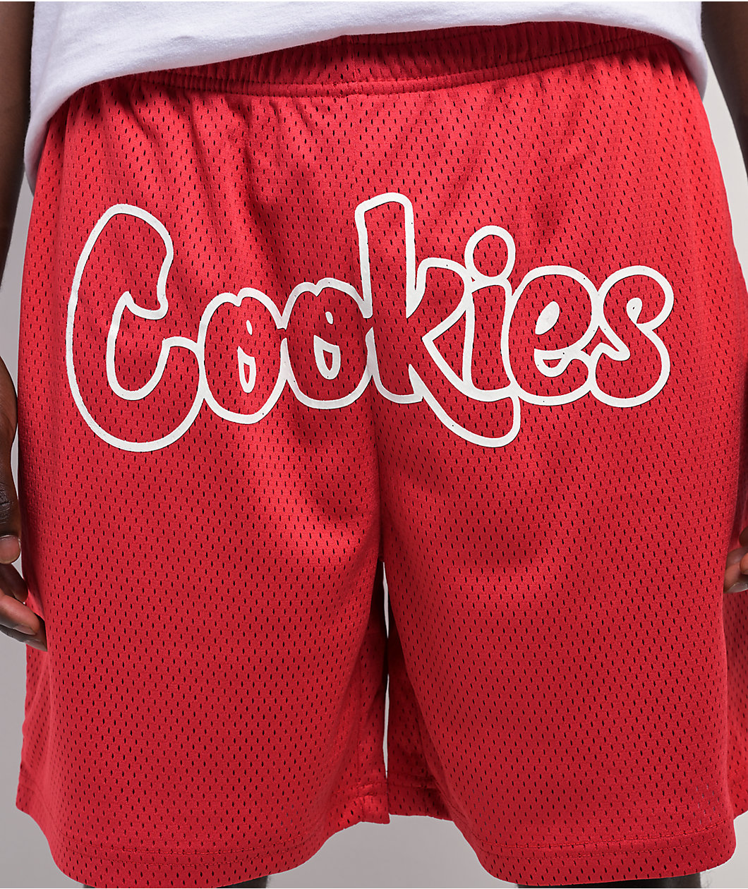 Cookies OG Mint Outline Red Mesh Shorts