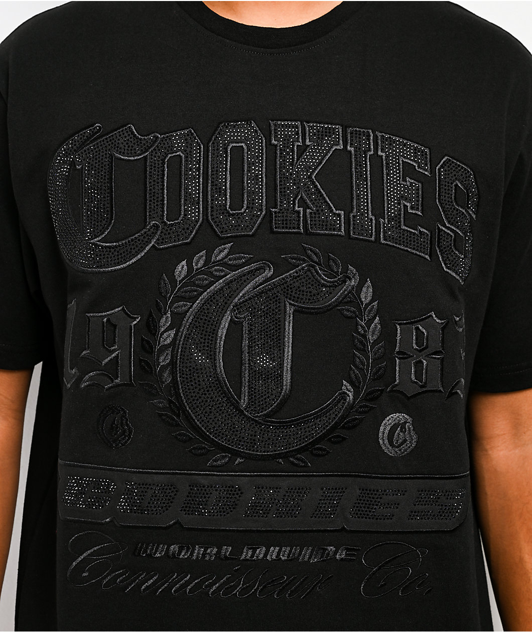 Cookies Paradise Rhinestone Black T-Shirt