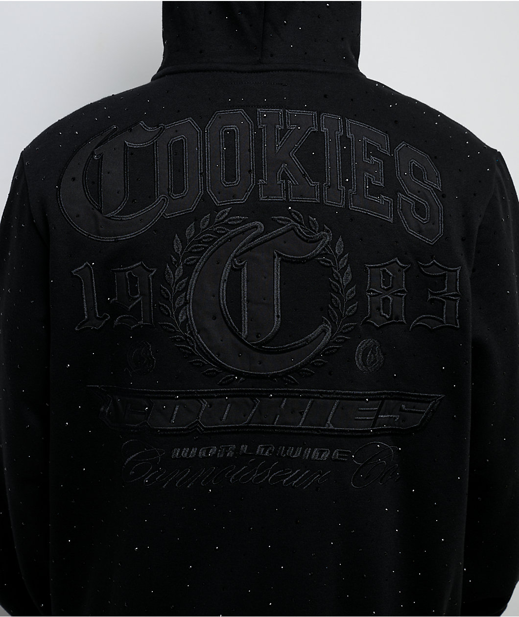 Cookies Paradise Scatter Stone Black Zip Hoodie