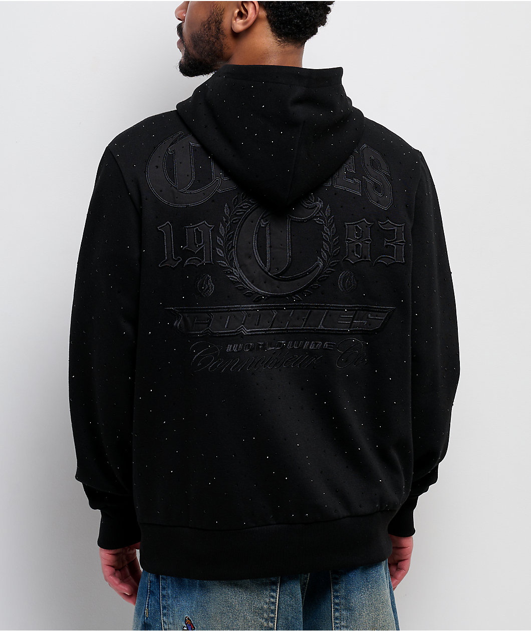 Cookies Paradise Scatter Stone Black Zip Hoodie