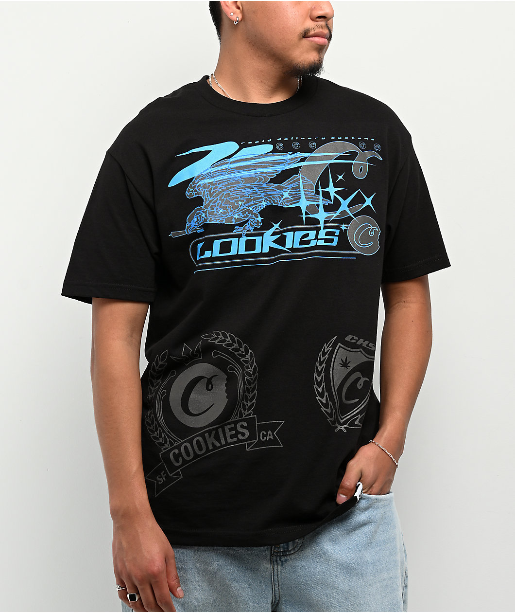 Cookies Rapid Delivery Black T-Shirt