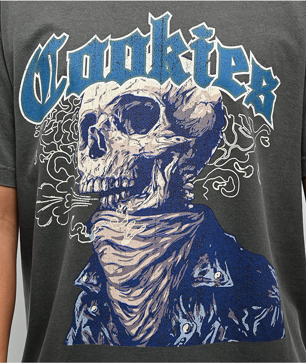 Cookies Skulled Black Wash T-Shirt
