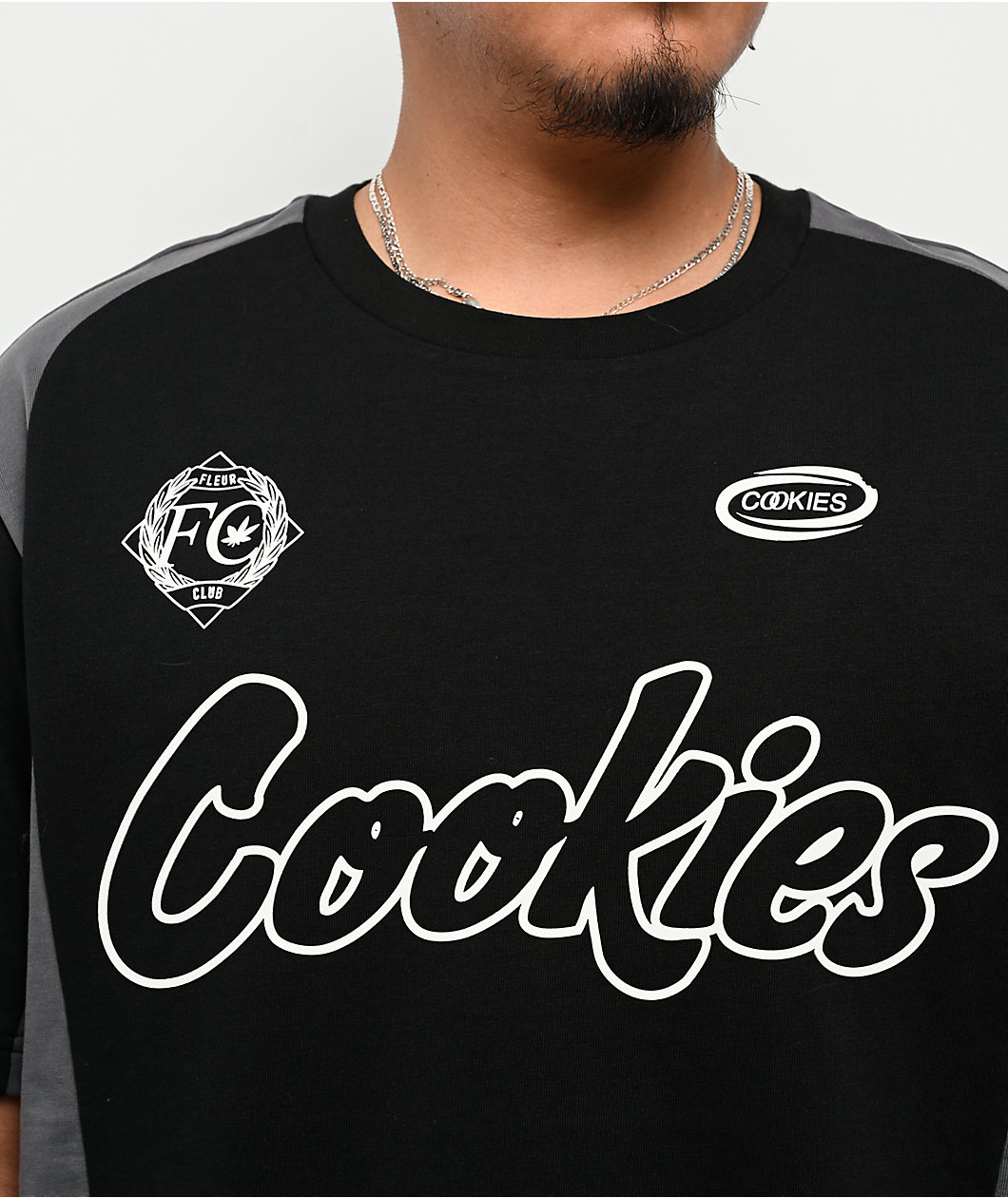 Cookies Stadium Club Black & Grey Soccer Jersey