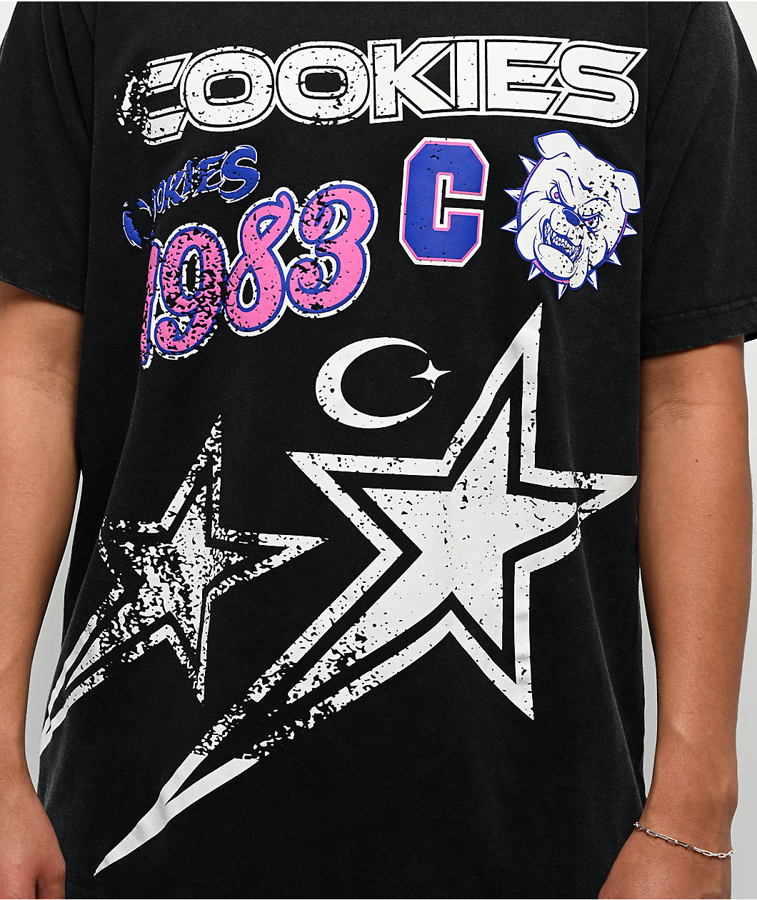 Cookies Star Power Black Knit T-Shirt