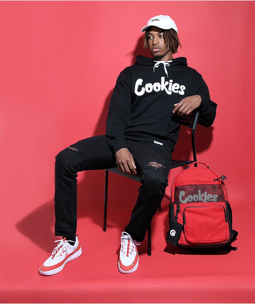 Cookies Thin Mint White & Black Canvas Strapback Hat