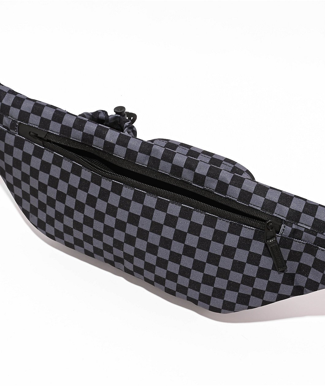 Cookies Throwin Bands Parker Black & Grey Checkerboard Fanny Pack