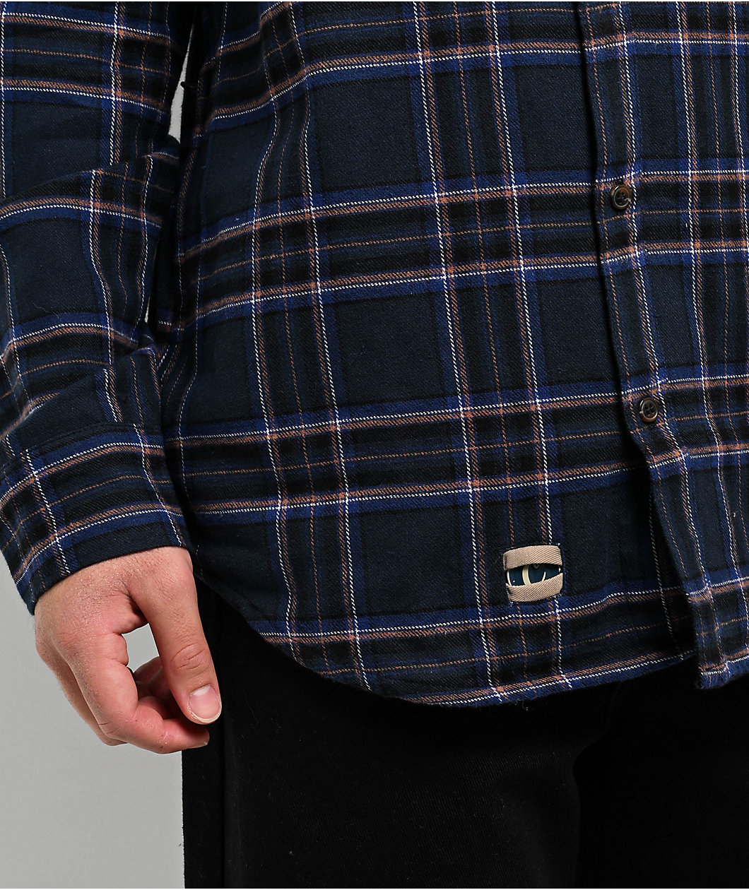 Cookies Triumph Navy Blue Flannel Shirt