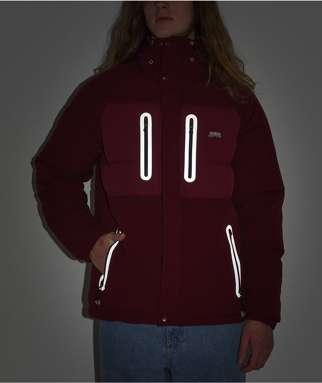 Cookies Upper Echelon Burgundy Puffer Jacket
