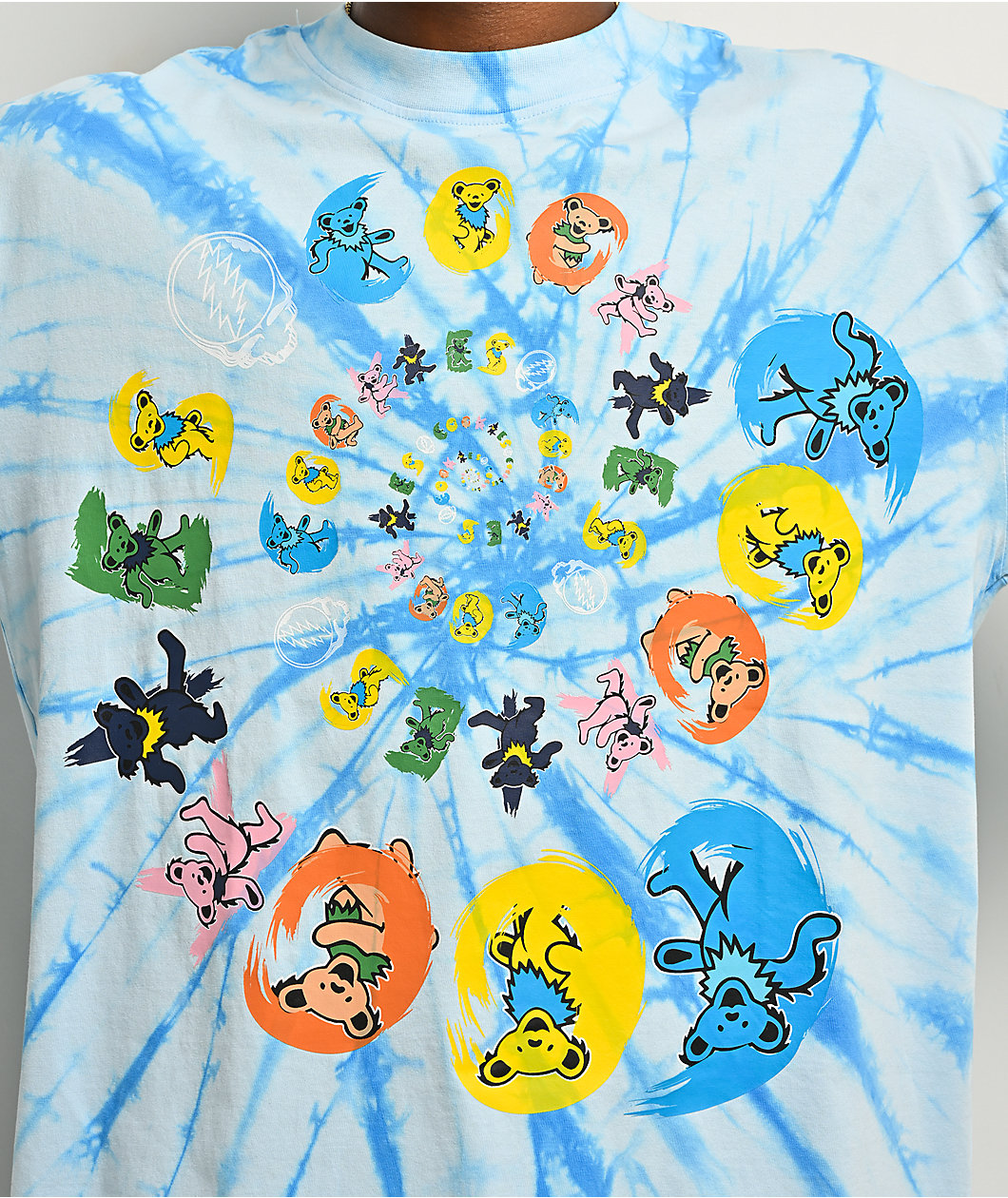 Cookies x Grateful Dead Bear Blue Tie Dye T-Shirt