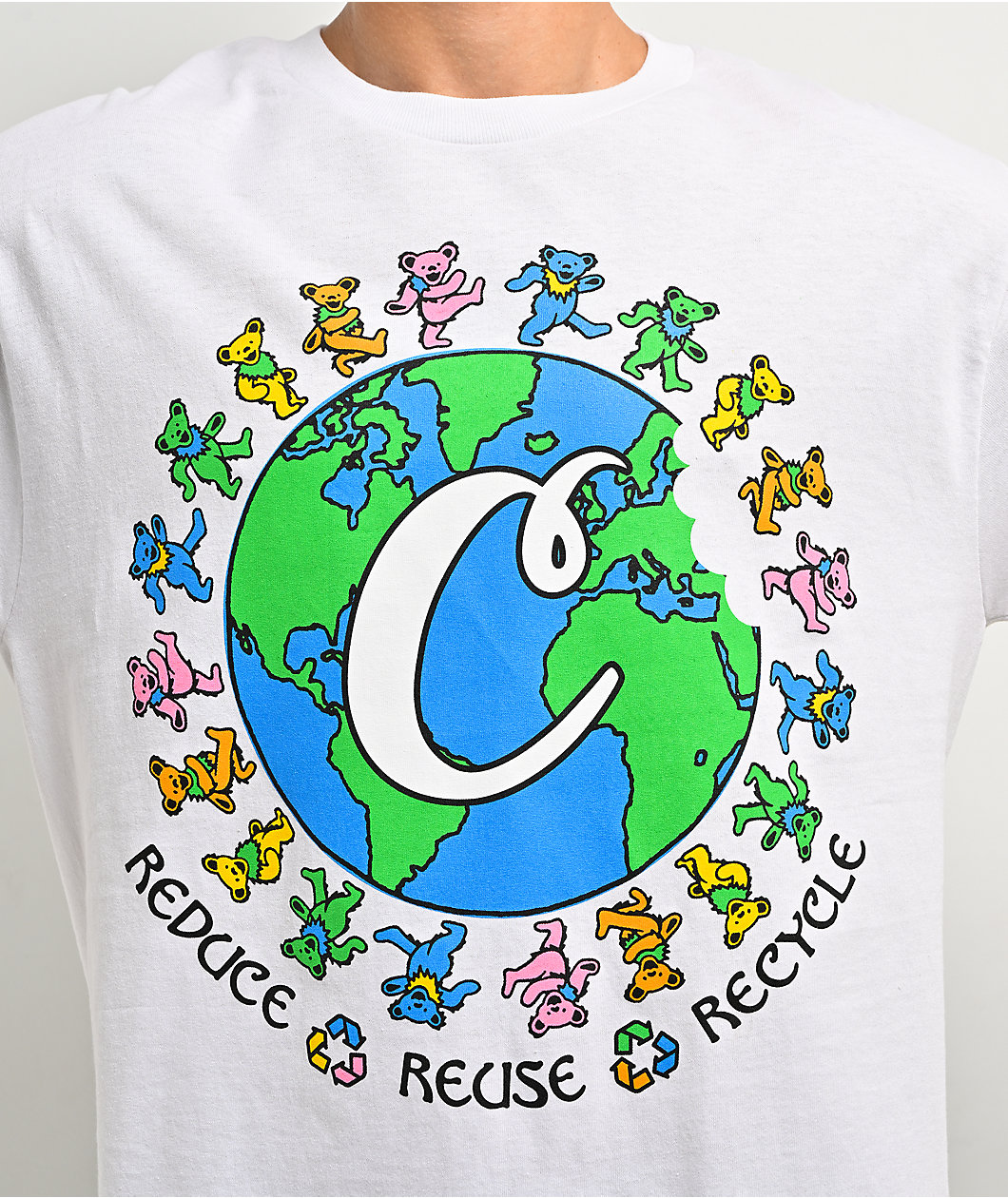 Cookies x Grateful Dead Reduce, Reuse, Recycle White Long Sleeve T-Shirt