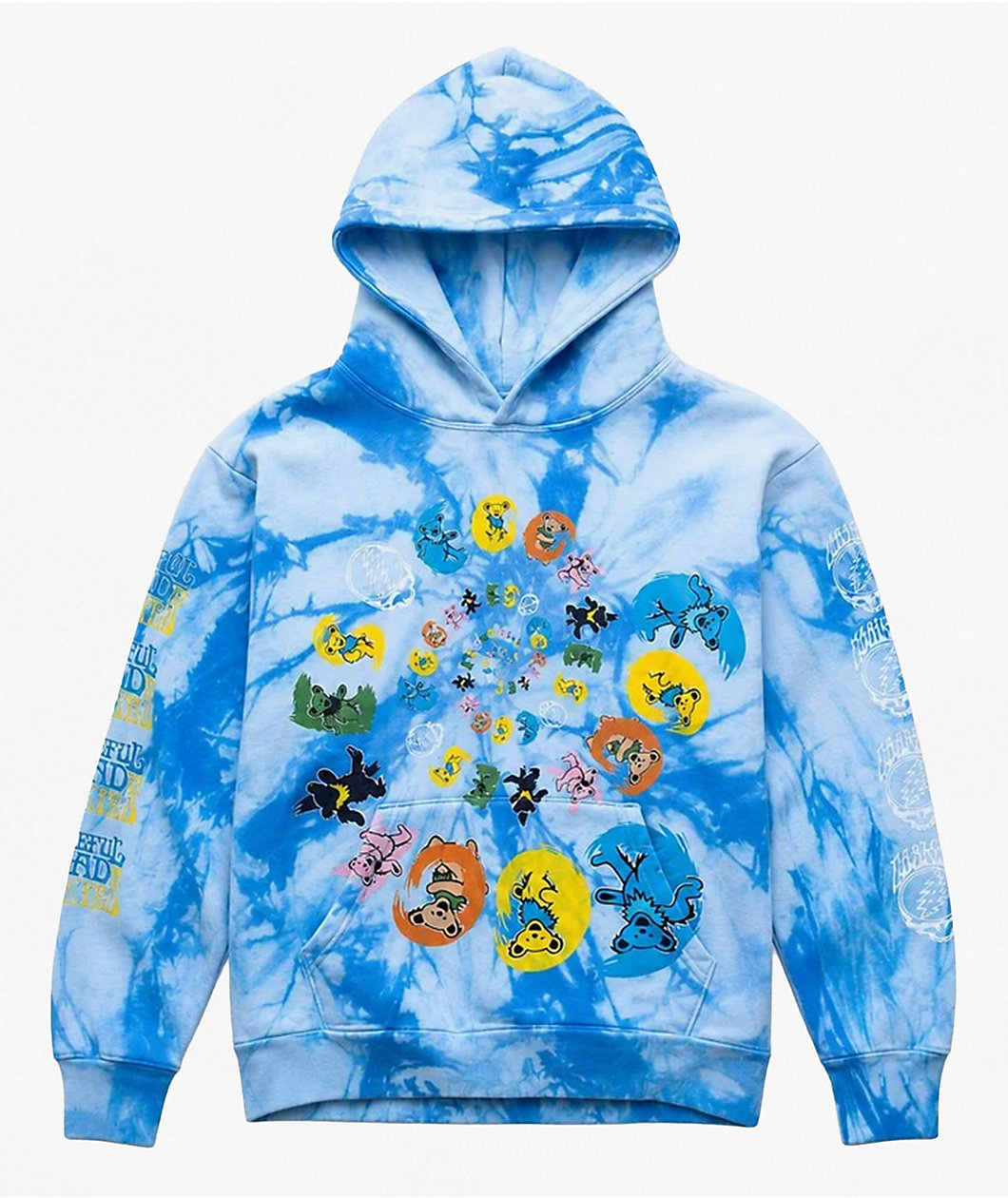 Cookies x Grateful Dead Spiral Bears Blue Tie Dye Hoodie