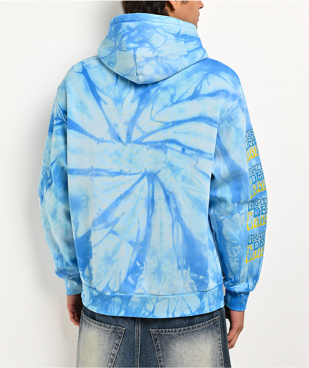 Cookies x Grateful Dead Spiral Bears Blue Tie Dye Hoodie