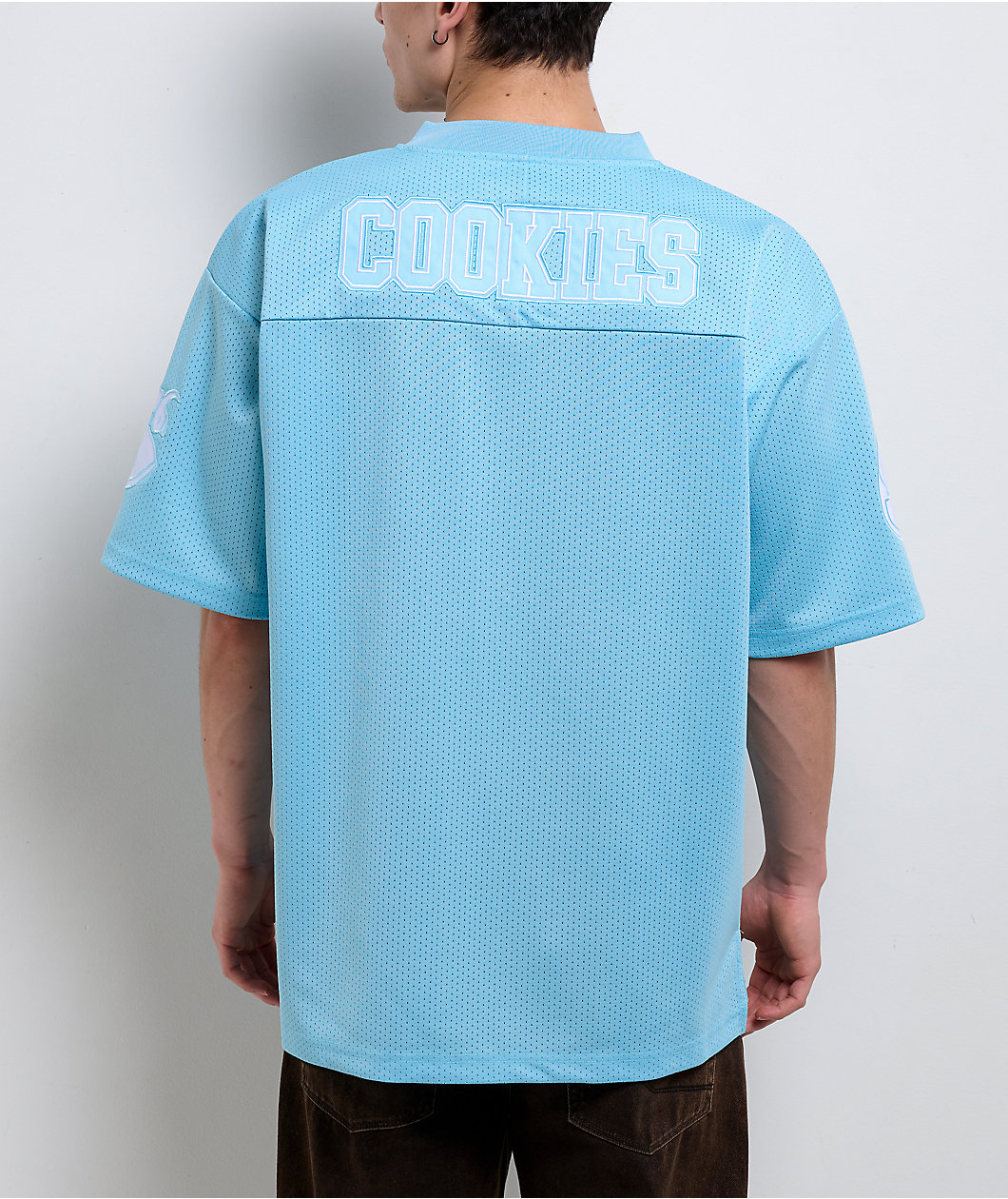 Cookies x Shoreline Mafia Baby Blue Football Jersey