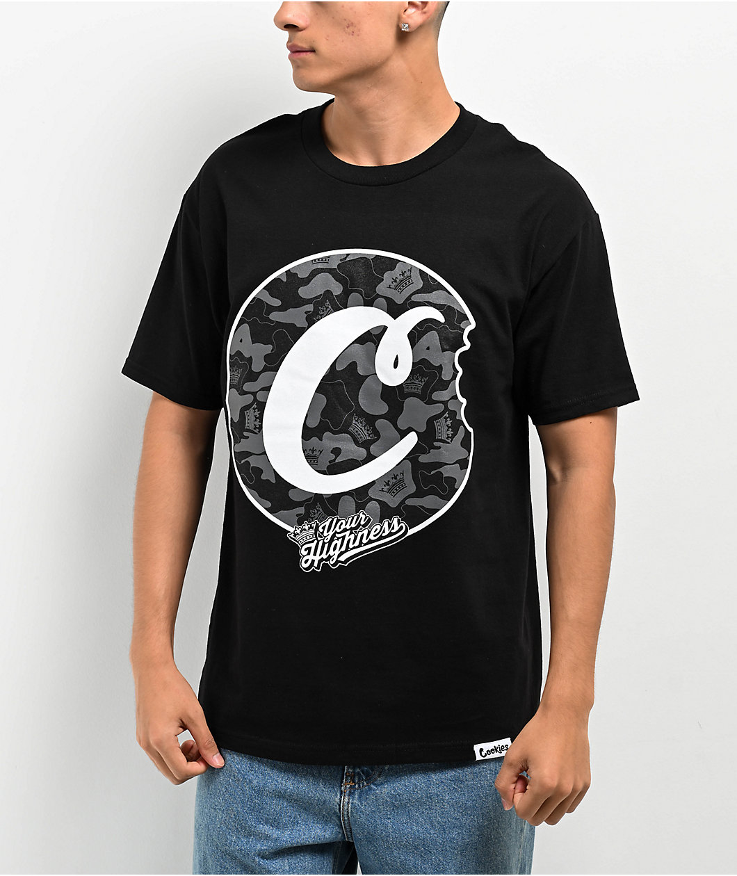 Cookies x Your Highness Camo C Bite Black T-Shirt