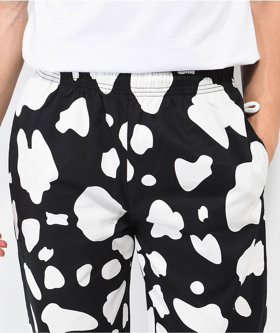 Cookman Cow Print Black & White Chef Pants
