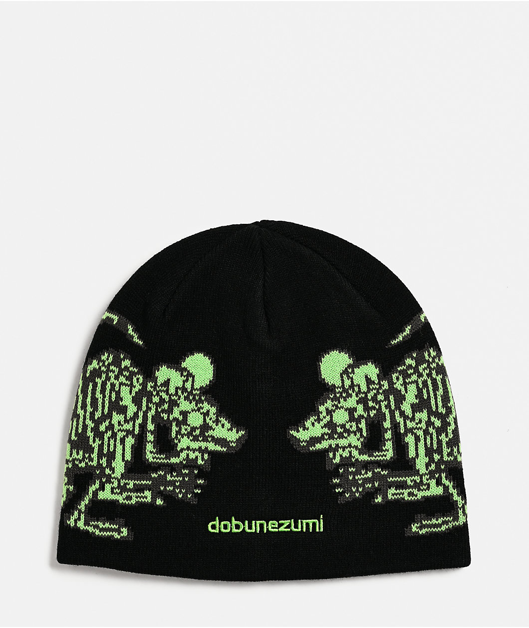 Corduroy Dobunezumi Black Skully Beanie