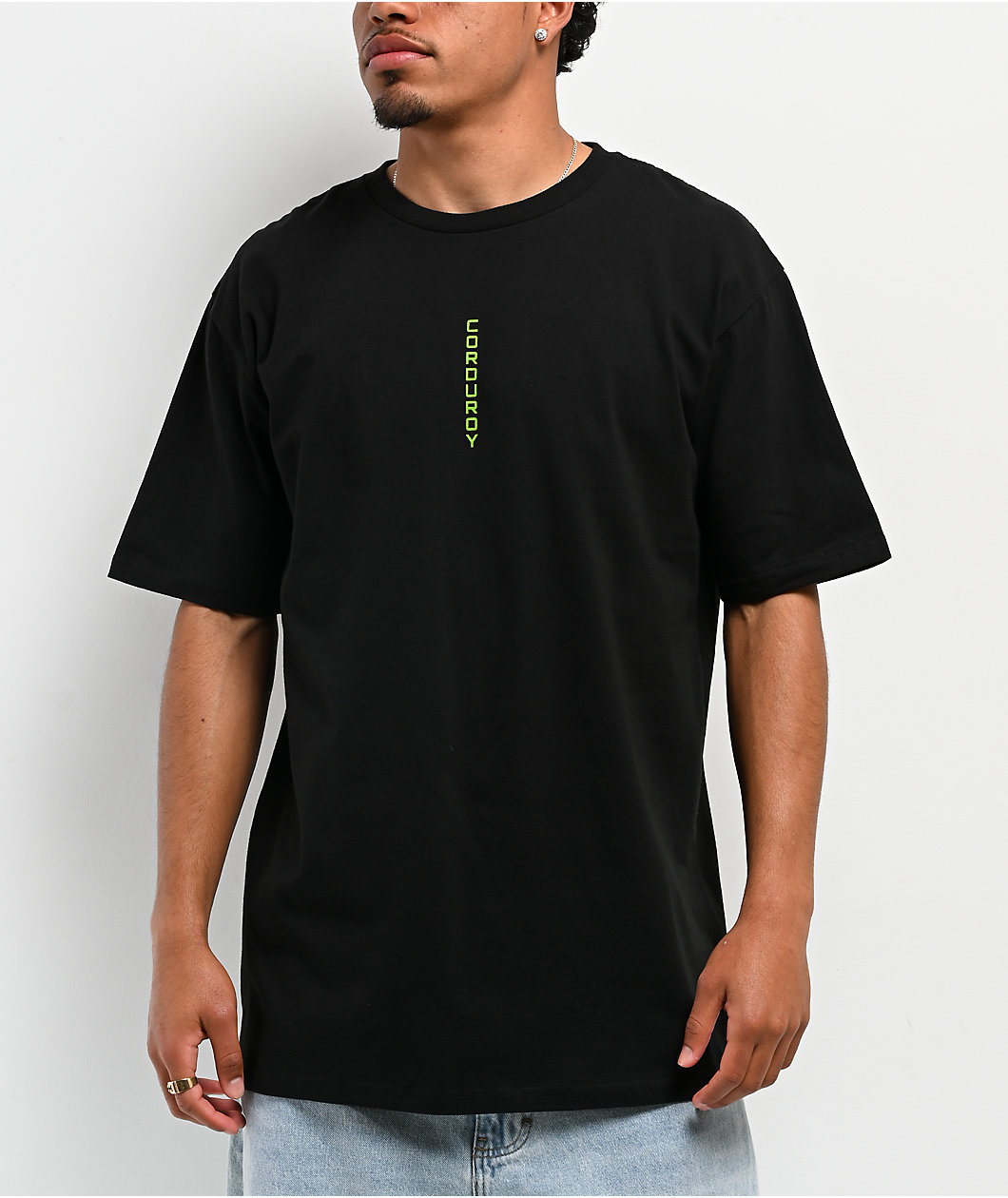 Corduroy Neo Black T-Shirt