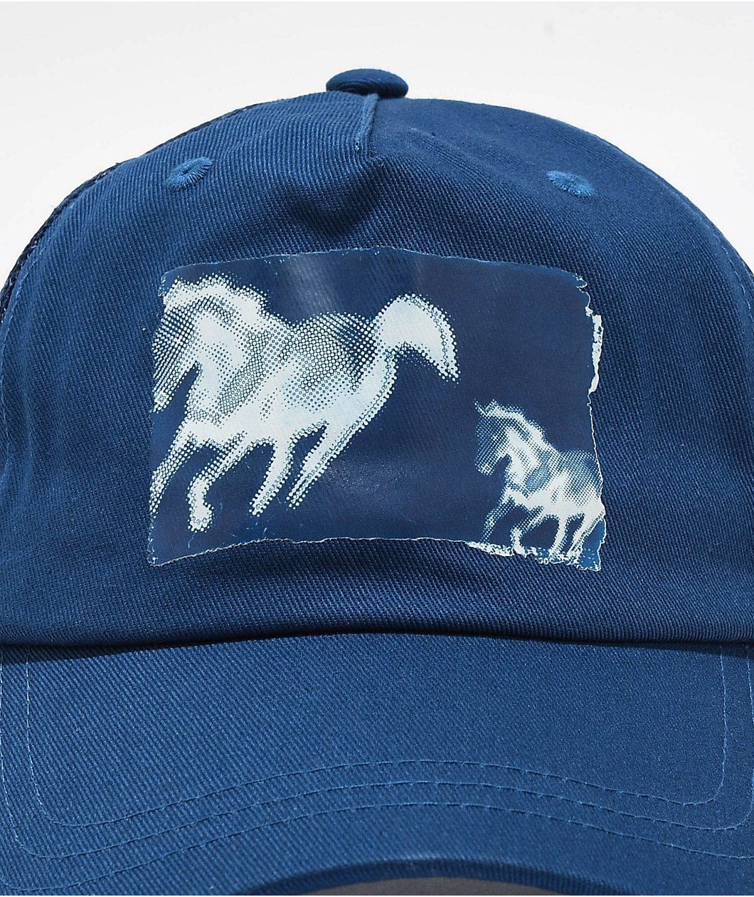 Corporate They Don't Stop Blue Trucker Hat
