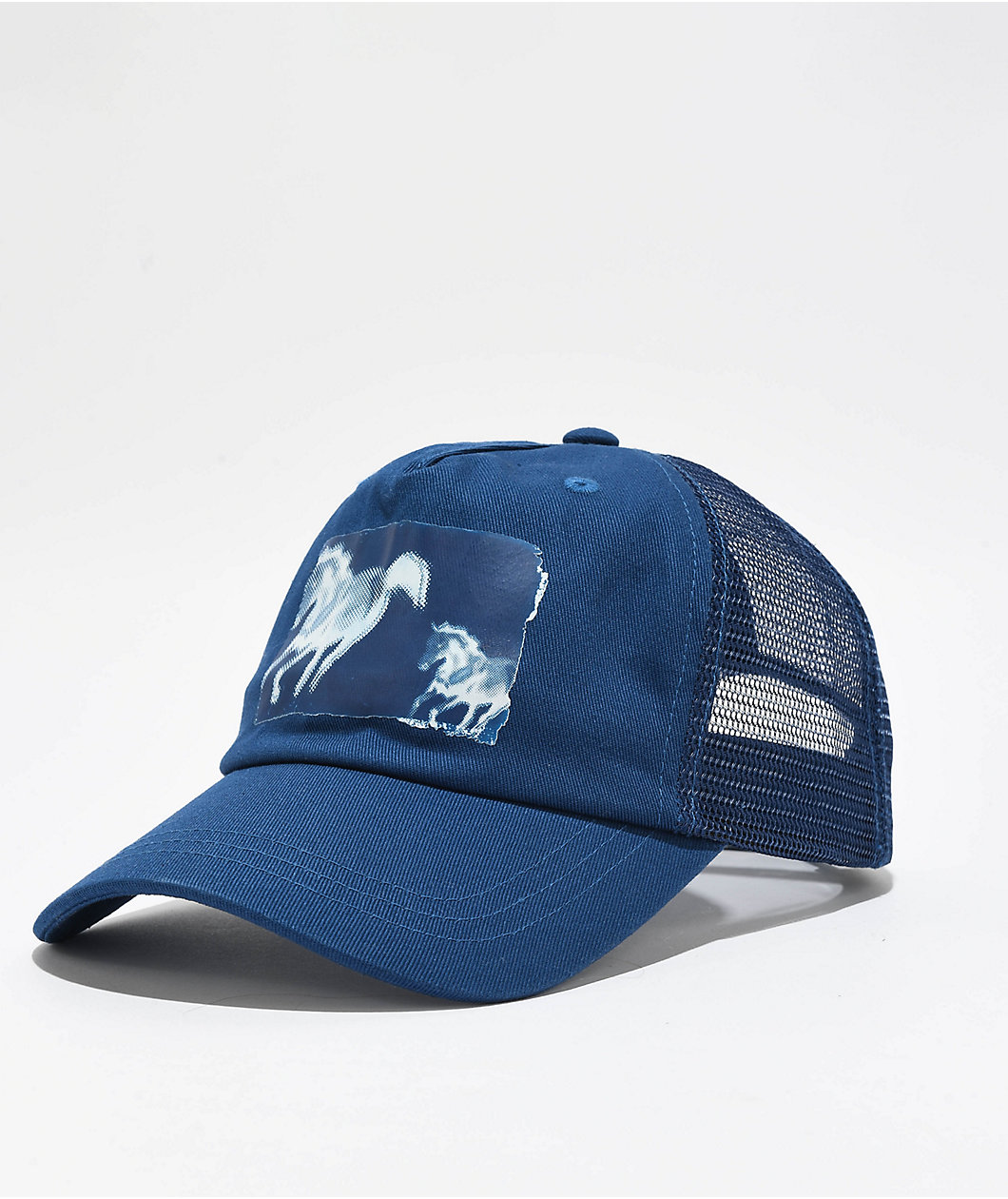 Corporate They Don't Stop Blue Trucker Hat