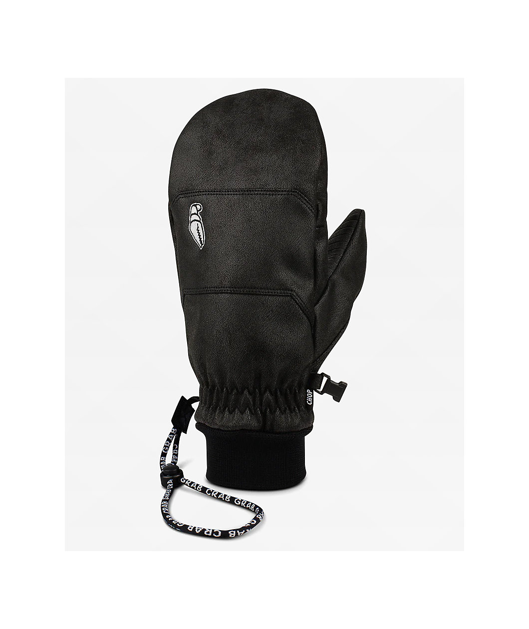 Crab Grab Chop Black 15K Snowboard Mittens