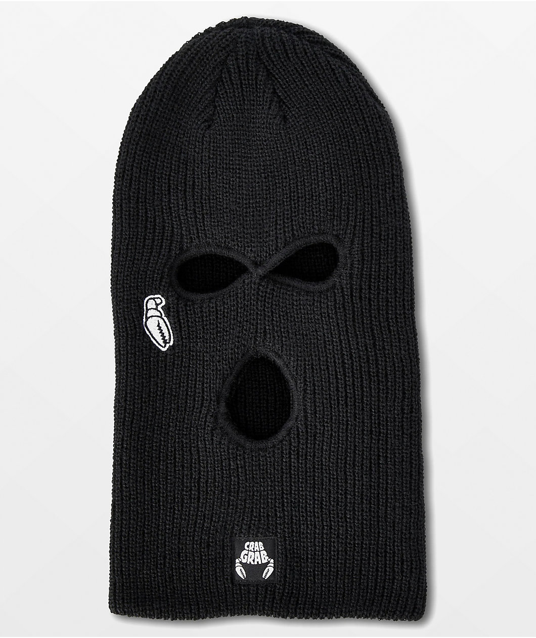 Crab Grab Goon Mask Black Balaclava