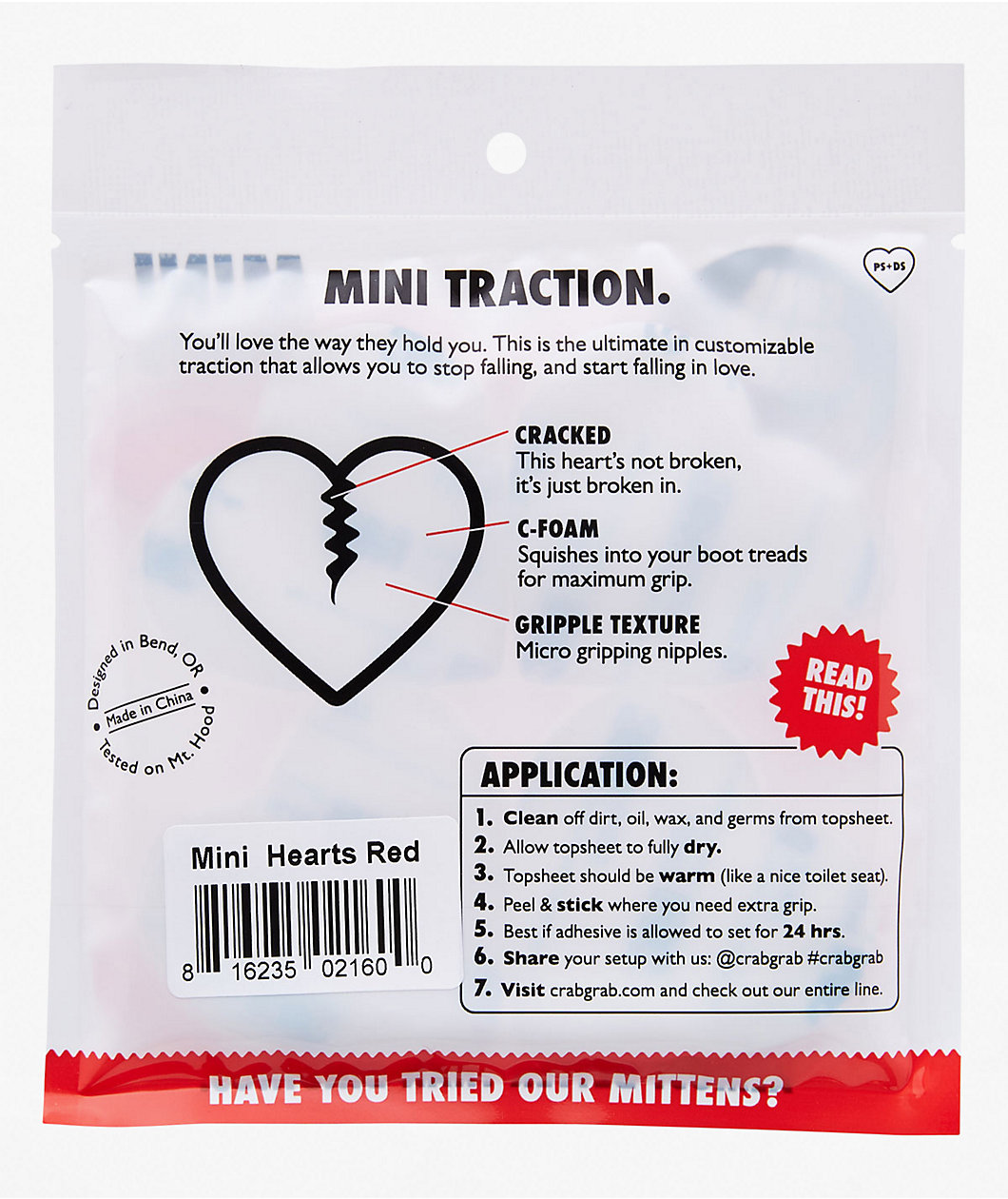 Crab Grab Mini Hearts Hot Pink Stomp Pads