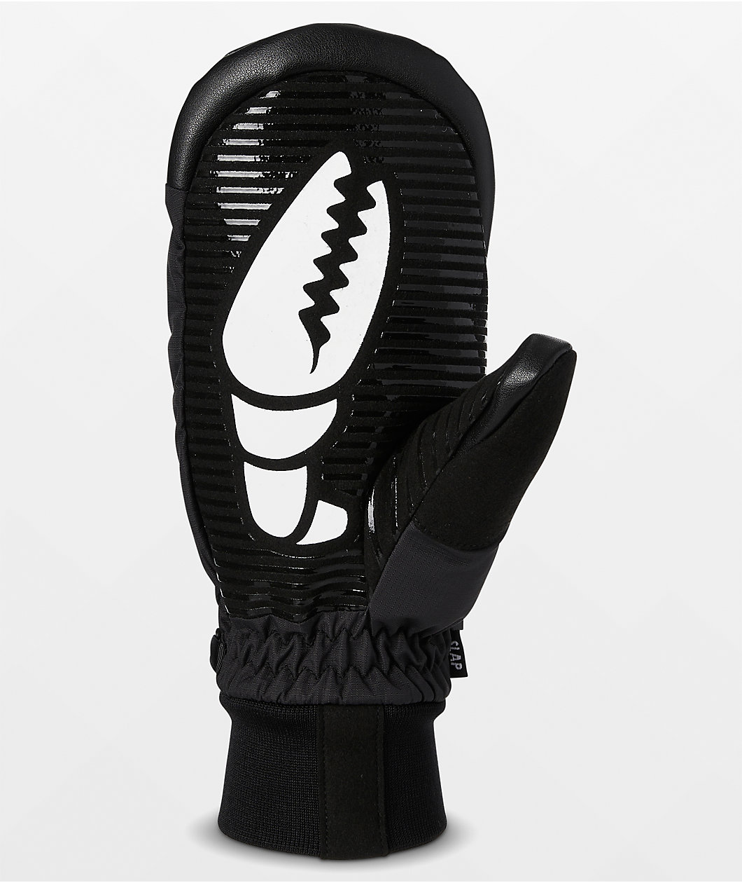 Crab Grab Slap All Black 15K Snow Mittens
